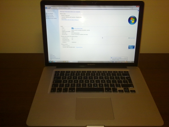  Windows 7   Macbook Pro